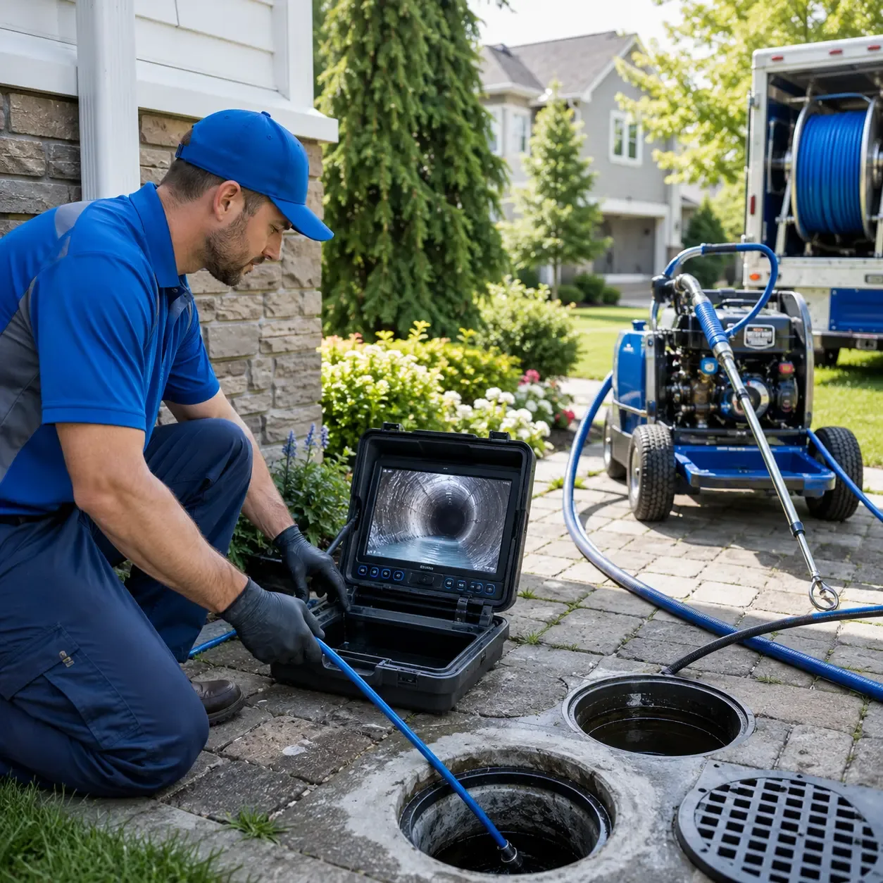 Outdoor drain cleaning professionals serving Peapack, NJ