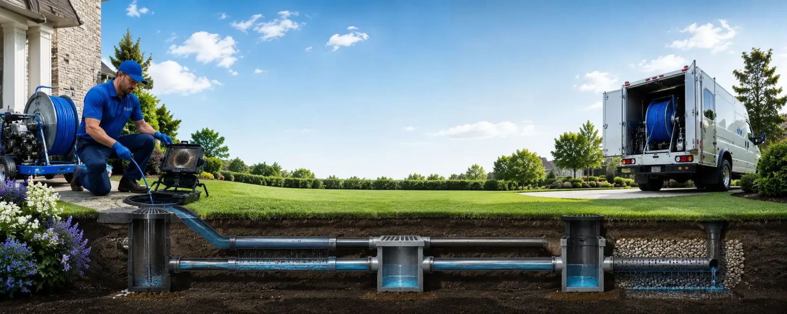 Outdoor drain cleaning information for Peapack, NJ